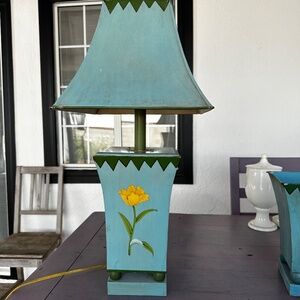 Neiman Marcus Blue Table Lamp